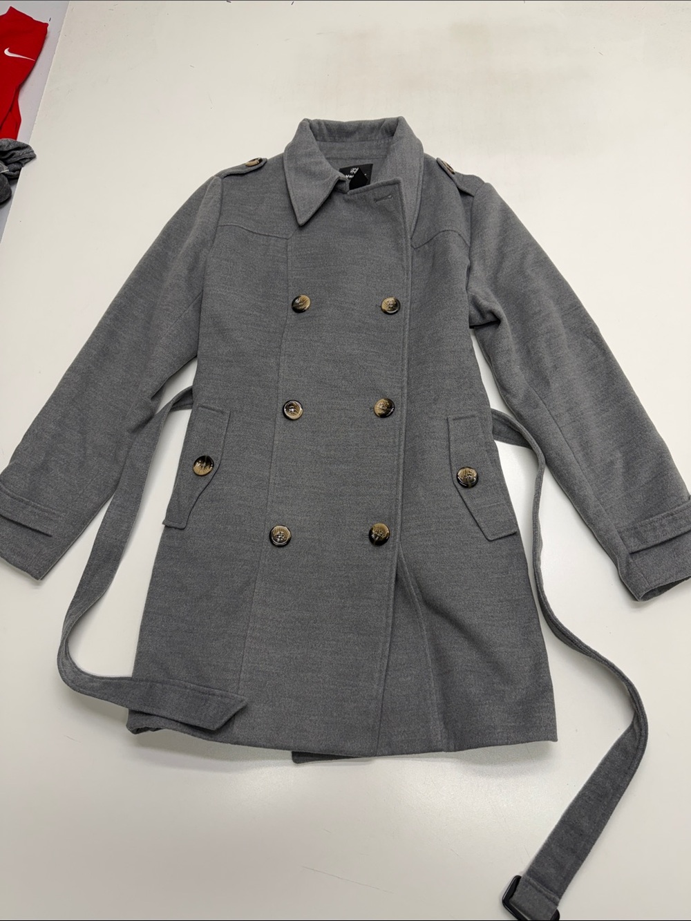 WANTDO Women’s XL Gray Pea Coat